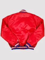 2025 Philadelphia 76ers Sixer Starter Red Satin Varsity Jacket on Clearance