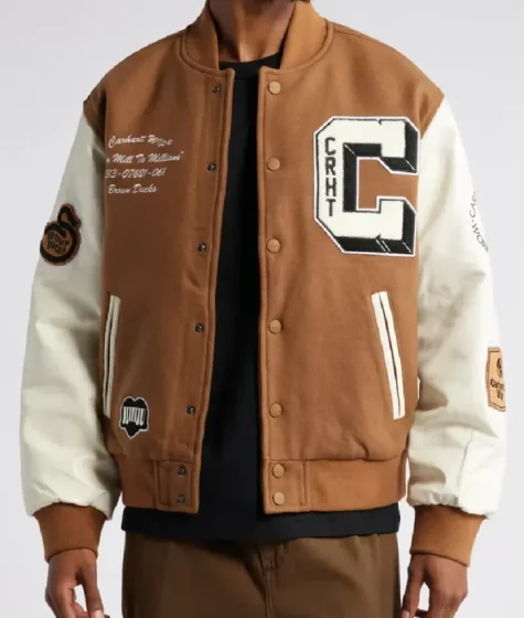 Carhartt WIP Hooded Brown Ducks Jacket