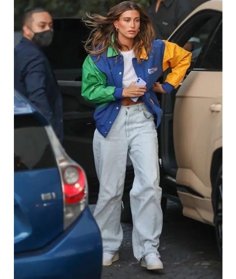 Hailey Bieber Benetton Formula 1 Jacket