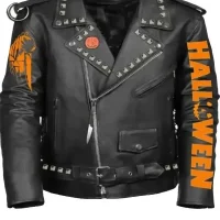 Halloween Black Leather Jacket