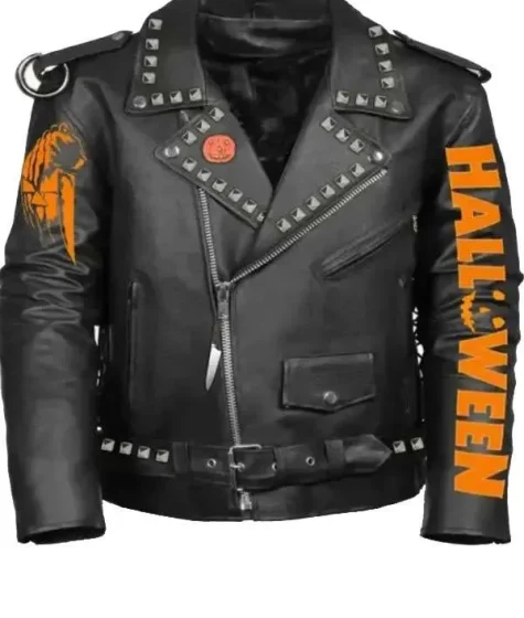 Halloween Black Leather Jacket