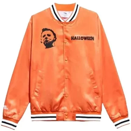 Halloween Myers Retro Orange Bomber Jacket