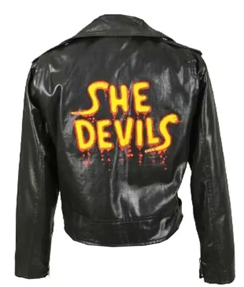 Happy Days She Devils Leather Faux Biker Jacket