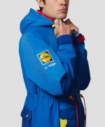 Liam Gallagher Lidl by Lidl Parka Blue Hooded Jacket