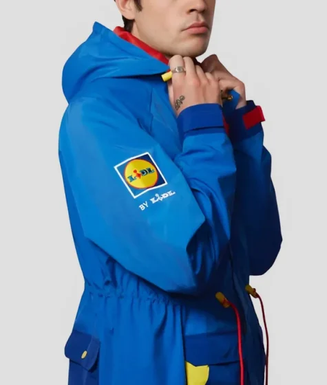 Liam Gallagher Lidl by Lidl Parka Blue Hooded Jacket