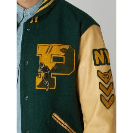 Polo Ralph Lauren Letterman Wool and Leather Jacket