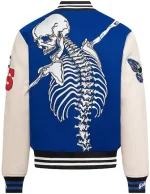 Skull Godspeed Varsity Jacket