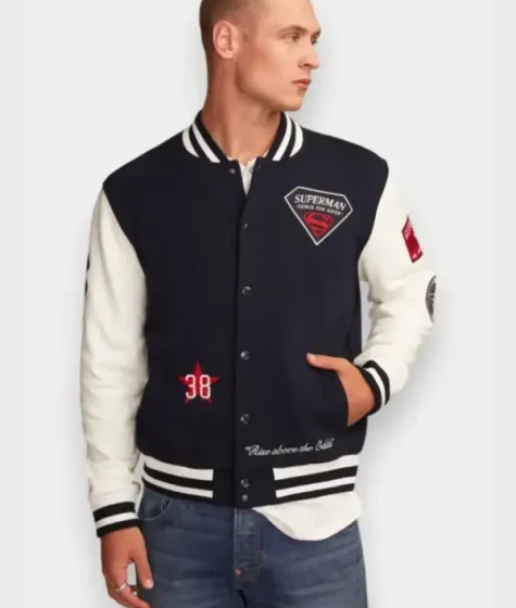 Superman x Lucky Brand Varsity Jacket
