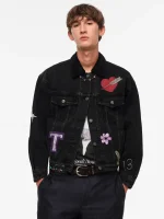 Taylor Swift Speak Now Black Denim Heart Jacket