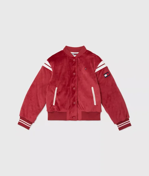 Tommy Hilfiger Varsity Red Bomber Jacket