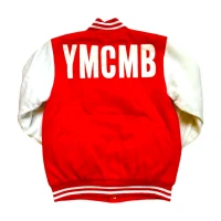 Vintage Cash Money YMCMB Red Letterman Varsity Jacket