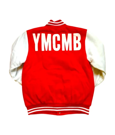 Vintage Cash Money YMCMB Red Letterman Varsity Jacket