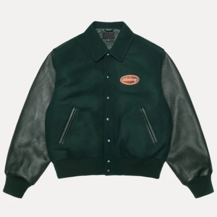 Stussy Script Oval Varsity Jacket