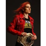 WWE Raw Becky Lynch Red Cropped Jacket