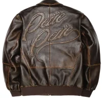 Brown Pelle Pelle Leather Jacket