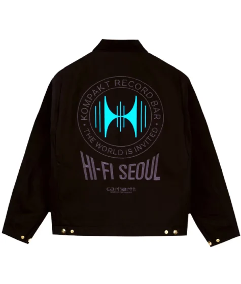 Carhartt WIP Kompakt Record Bar Black Jacket