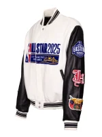Golden State Warriors 2025 NBA All Star Varsity Jacket white