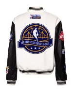 Golden State Warriors 2025 NBA All Star white Varsity Jacket