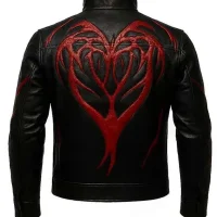 James Heller Black Biker Prototype Genuine Leather Jacket For Sale