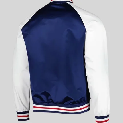 New York Rangers Primetime Raglan Satin Full Snap Jacket Buy Now