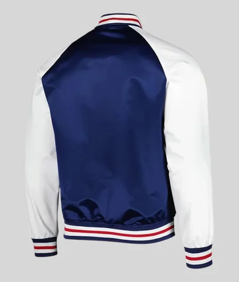 New York Rangers Primetime Raglan Satin Full Snap Jacket Buy Now