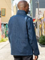 Iron Heart 16oz Natural Indigo Selvedge Denim M65 Jacket