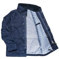 Iron Heart 16oz Natural Indigo Selvedge M65 Jacket
