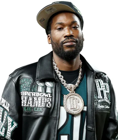 Meek Mill Pelle Pelle Eagles Jacket