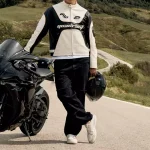 Moto 040 Leather Jacket Black and White