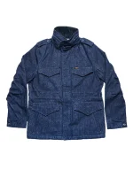 Self Edge Iron Heart M65 Field Denim Jacket Blue