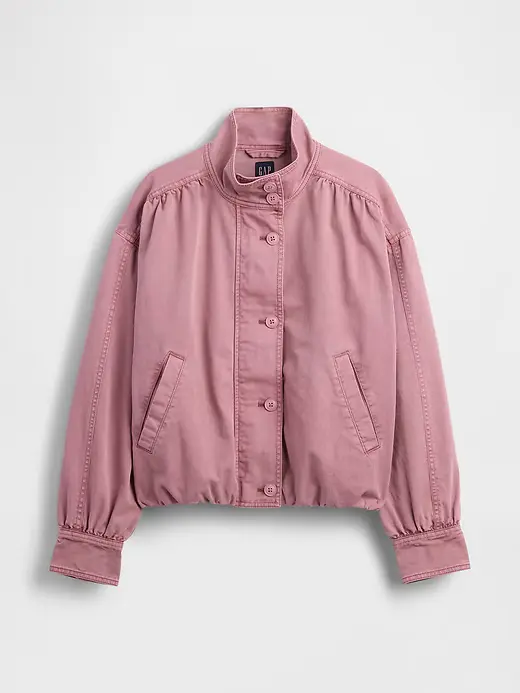 Twill Bubble Jacket Pink