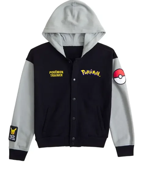 Abercrombie Pokemon Hooded Bomber Jacket