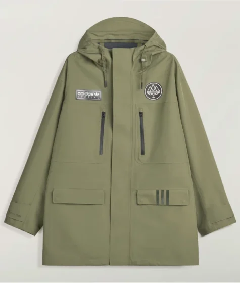 Adidas SPZL Sunnyhurst Anorak Jacket Olive