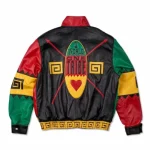 Jeff Hamilton Martin Lawrence MultiColor Leather Jacket On Sale 