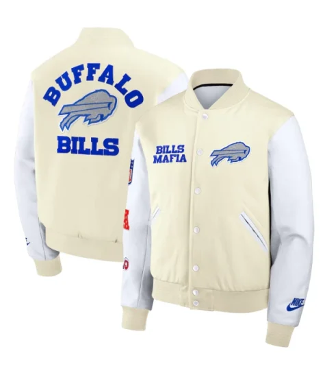 Nike Buffalo Bills 2025 Rivalries Collection Full Snap Varsity Jacket