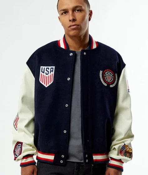 Pacsun U.S. Soccer x Jeff Hamilton Varsity Jacket