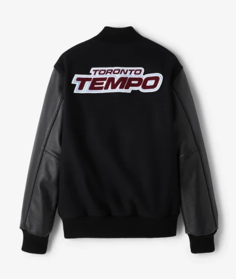 Roots Toronto Tempo Varsity Jacket with leather sleeves