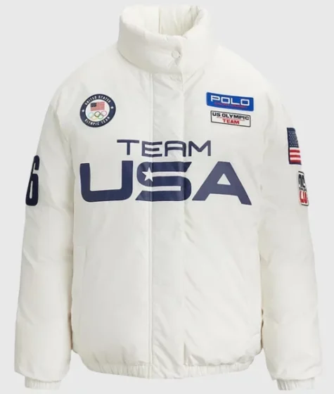 Olympics 2026 Polo Ralph Lauren Team USA Graphic Puffer Jacket