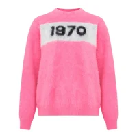 bella freud 1970 mohair jumper flamingo pink flat